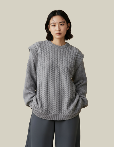 Frame Oversized Unisex Knit Sweater