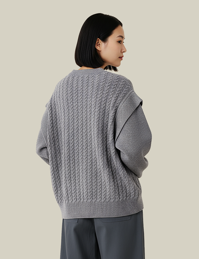 Frame Oversized Unisex Knit Sweater