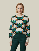 Vector Oversized Unisex Knit Sweater in Jacquard